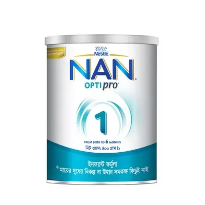 Nan Optipro 1 Formula Milk Powder (0-6 M) 400 gm