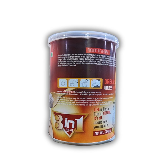 Vitacare 3 in 1 Coffee 200g Can - Image 3